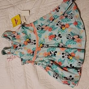 Mickey and Minnie tropical print set of dresses
